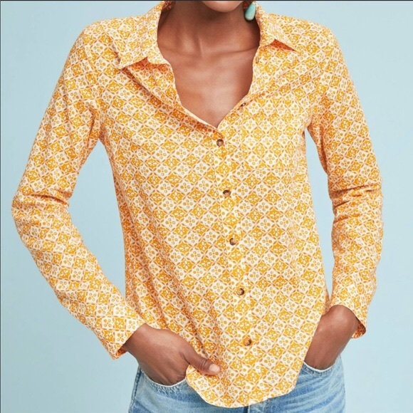 Anthropologie Tops - Anthropologie Maeve Petrin Button Down Top.